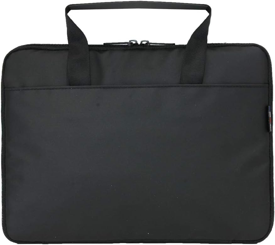 Funda para Portátil & Tablet 12,5-14", Bolso Resistente al Agua, Interior Suave, 2 Bolsillos Laterales, Gris/Negro