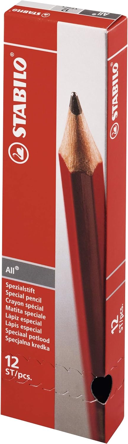 Coloured Pencil for Almost All Surfaces - STABILO All - Pack of 12