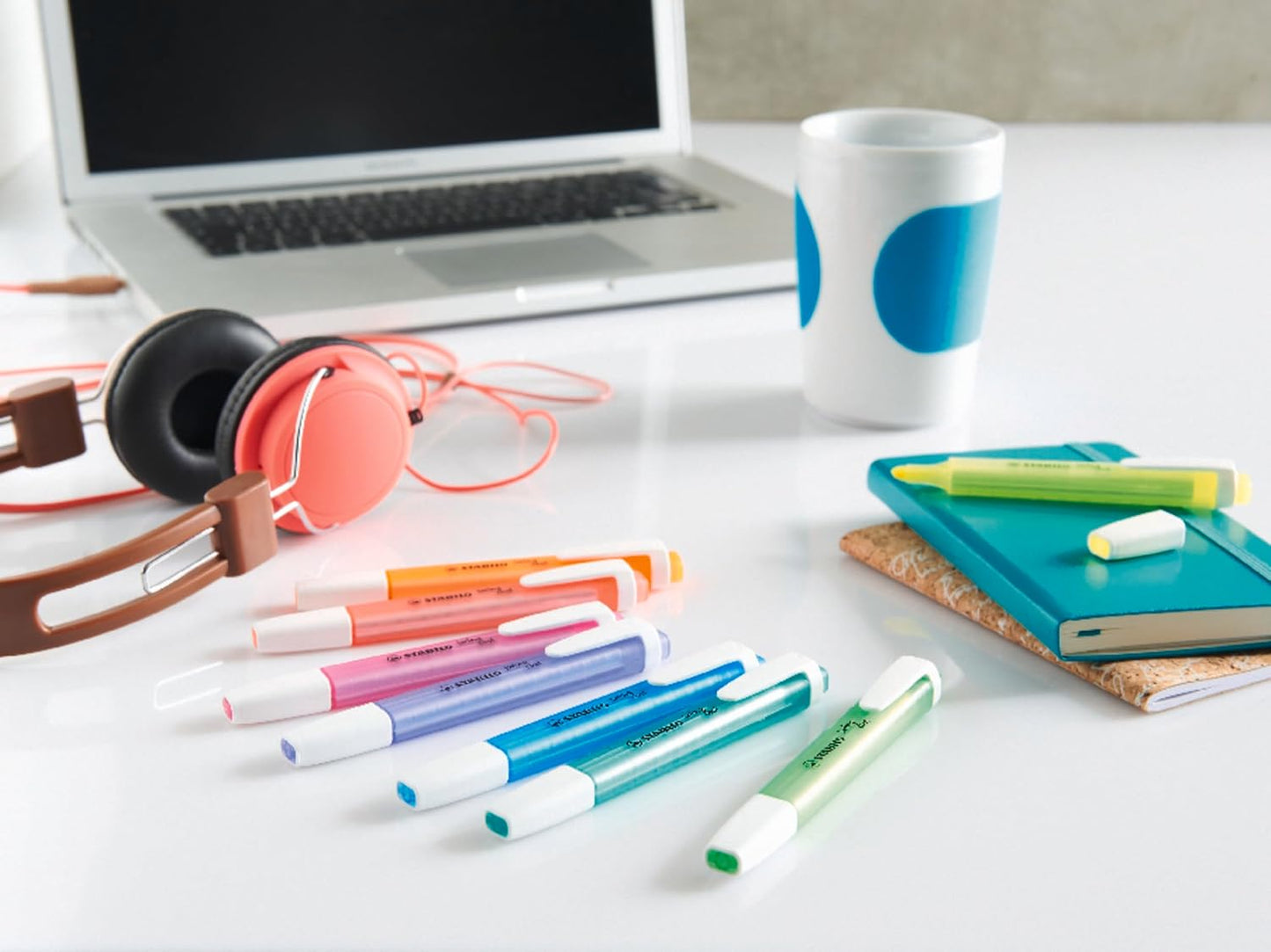 STABILO - Markeerstift - swing cool - Smalle highlighter - 10 Stuks - Rood