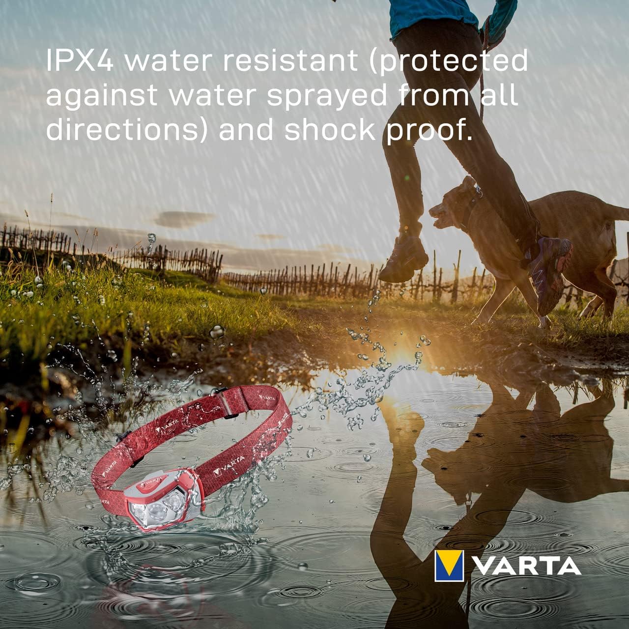 VARTA H20, Plastic, textile, Red