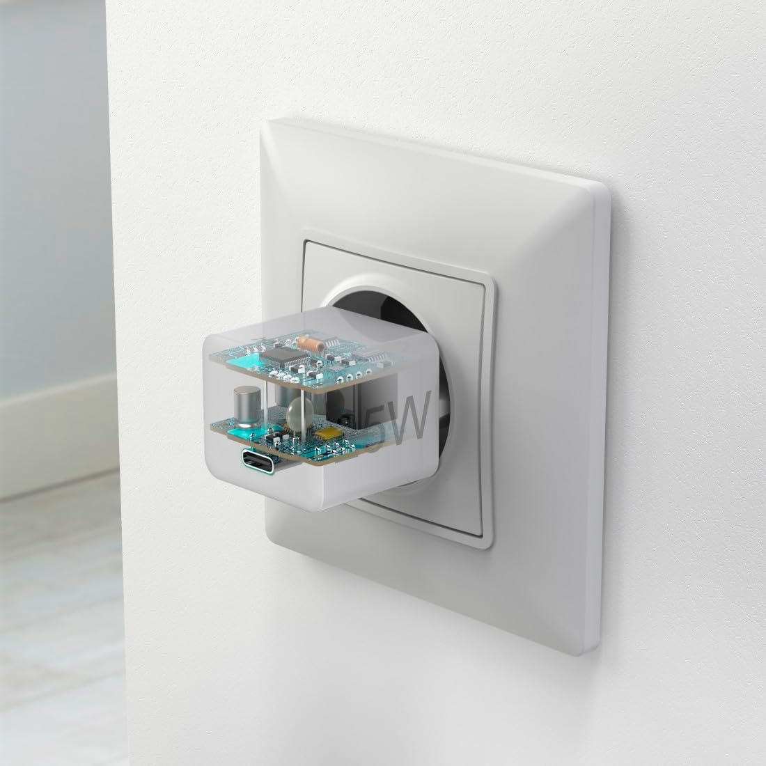 Hama Fast Charger, USB-C, PD/Qualcomm®, Mini Charger, 25 W, White