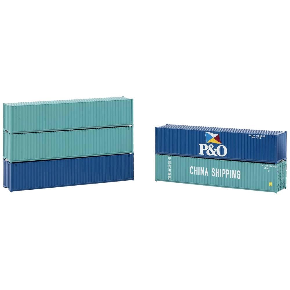 Faller 40' 182151 H0 Container Pack of 5