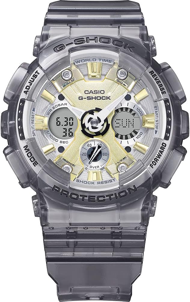 Casio Women Analogue-Digital Quartz Watch with Plastic Strap GMA-S120GS-8AER