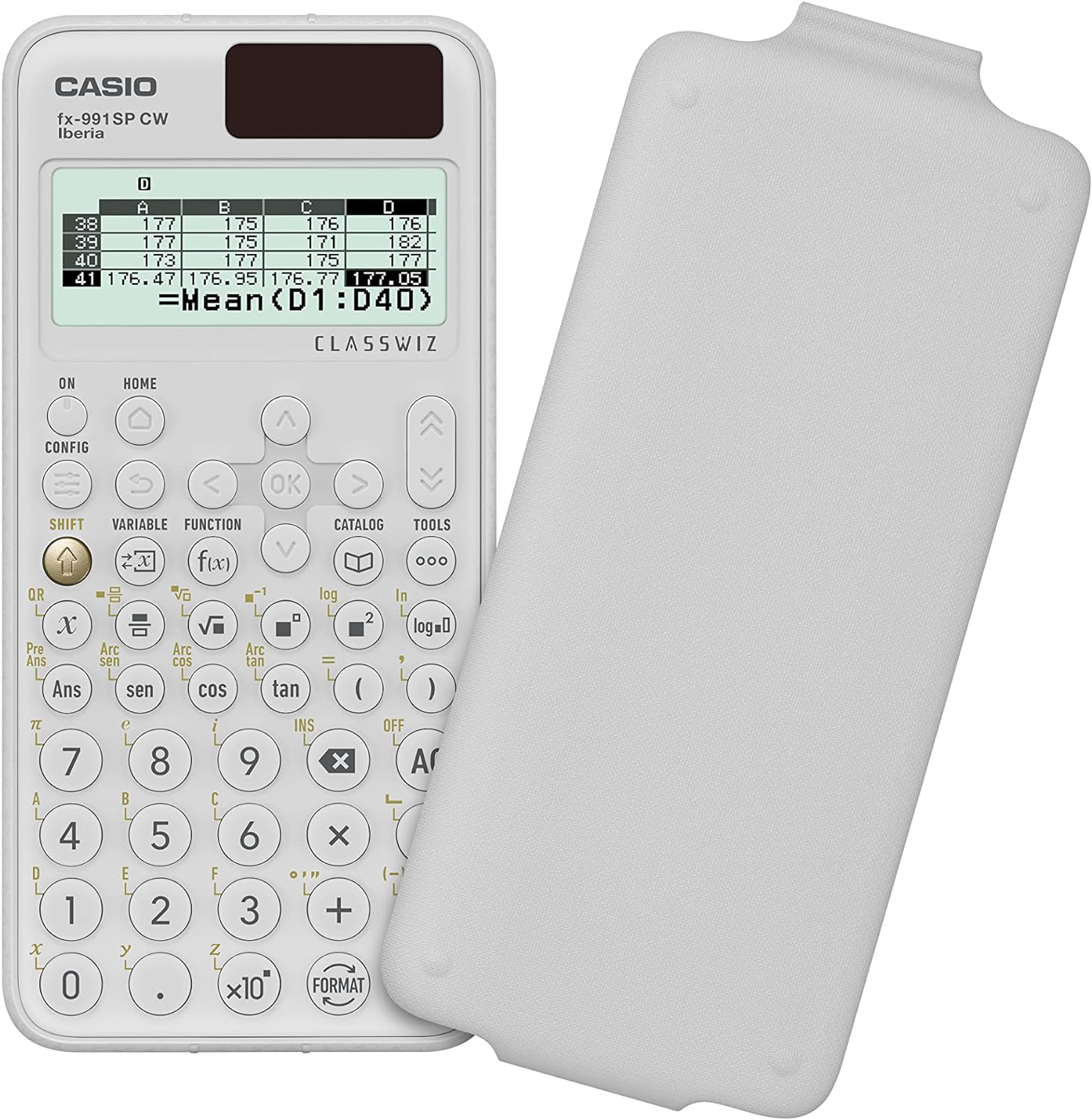 Casio FX-991SP CW – Scientific Calculator, Recommended for Spanish and Portuguese Curriculum, 5 Languages, Over 560 Functions, Solar, White