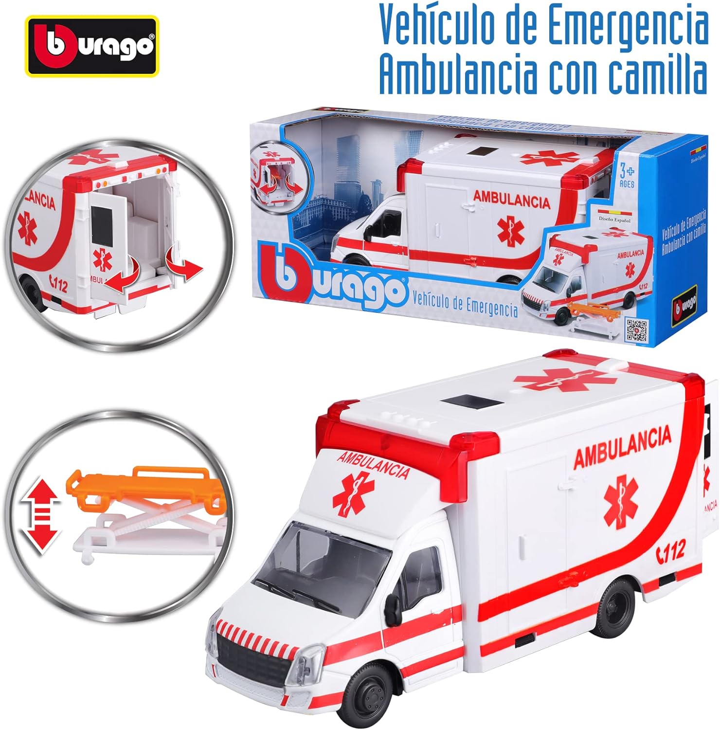 Bburago B18-32266 Car, Model, Sport, pre-Built, Assorted Colours