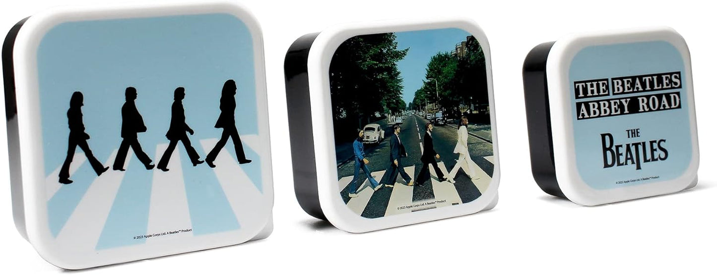 Half Moon Bay The Beatles Abbey Road Set of 3 Lunch and Snack Boxes Storage