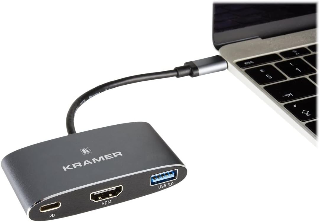 KRAMER KDOCK-1 USB-C HUB MULTIPORT ADAPTER 1 USB 2.0/3.0 (91-00016099