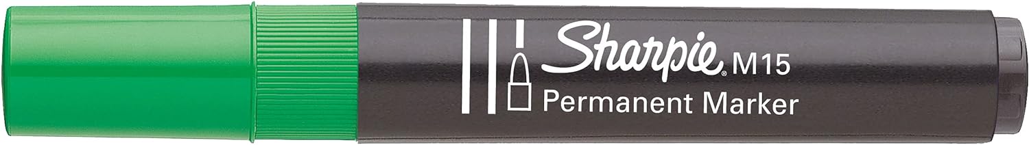 Sharpie W10 Permanent Marker Chisel Tip - Green (Box of 12