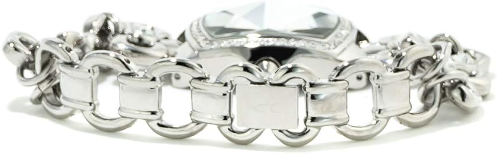 ChronoTech Women's Quartz Watch with Stainless Steel Strap, Silver, 18 (Model: CT7105LS-18M