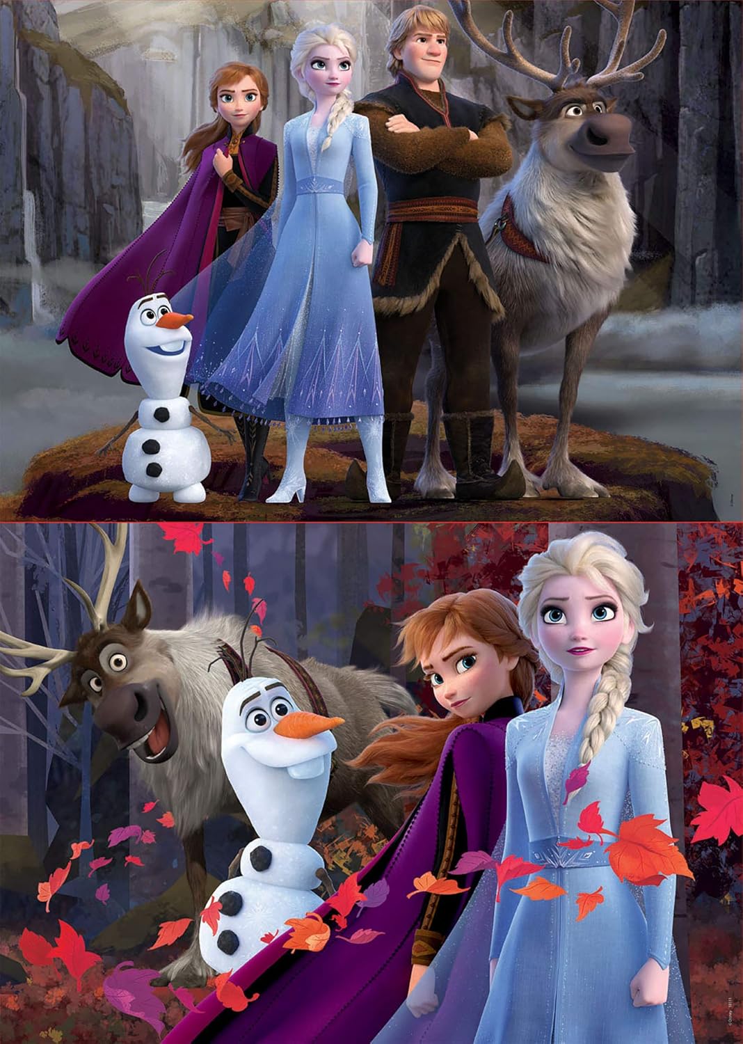 Educa Borrás- Puzzle, Assorted Colour 2 x 100 Piezas Assorted Frozen 2