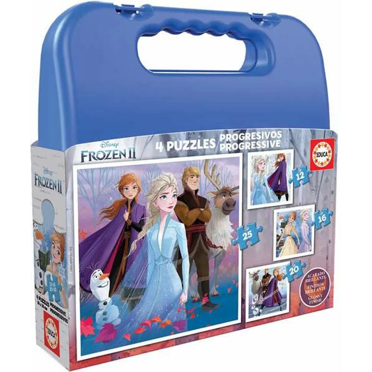 Educa - Progressive Puzzles Frozen II Case 12+16+20+25 (18114