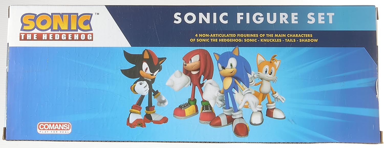 Comansi Sonic Colection Set (4 Figurines: Sonic, Shadow, Knuckles, Tails) Age 3+