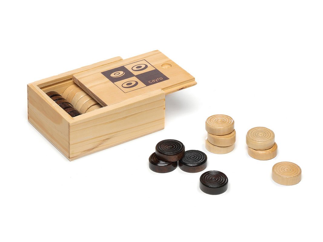 Cayro – Dame-Spiel aus Holz – Steine zum Spielen von Dame – Brettspiel für Kinder und Erwachsene – klassisches und traditionelles Spiel – Spaß für die ganze Familie