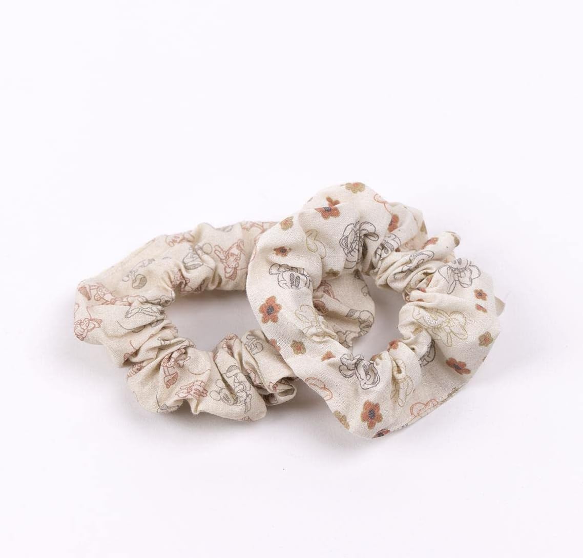Hair Ties Disney Beige 2 Units