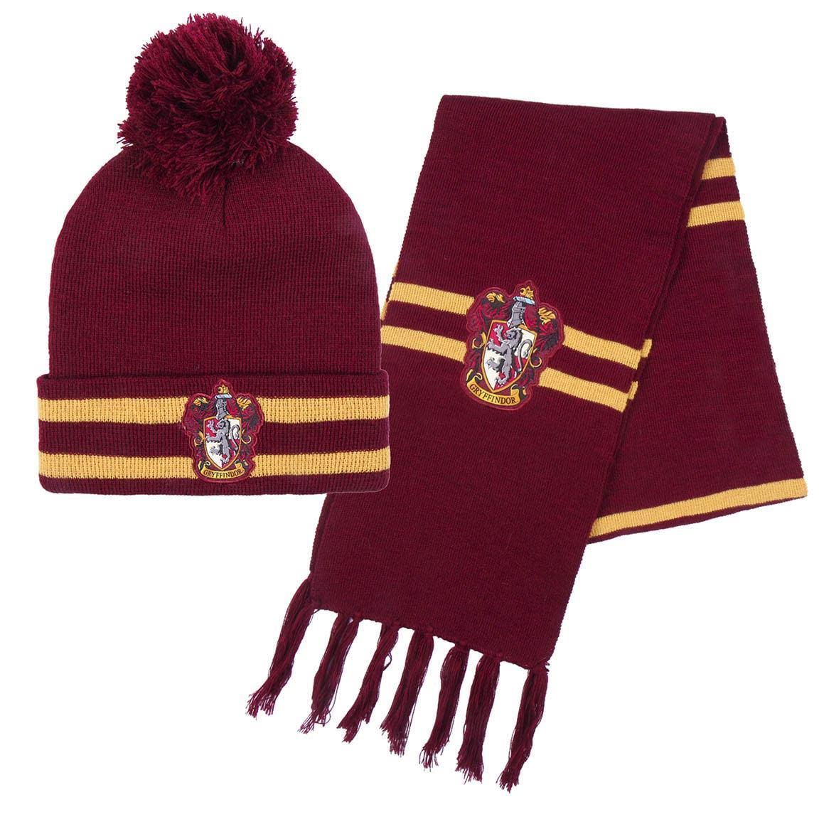 Harry Potter Childrens/Kids Gryffindor Hat And Scarf Set (One Size) (Red/Gold