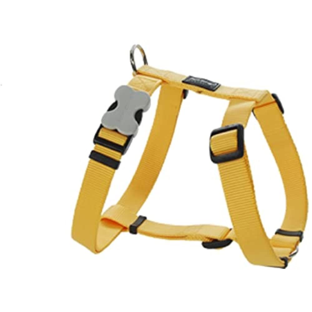 Red Dingo Dog Harness Plain, Yellow, Small 15mm