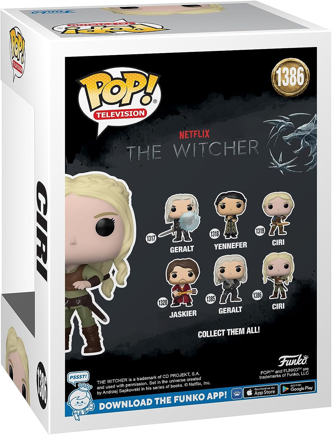 Funko Pop! TV: Netflix - The Witcher, Ciri (Pack of 4)