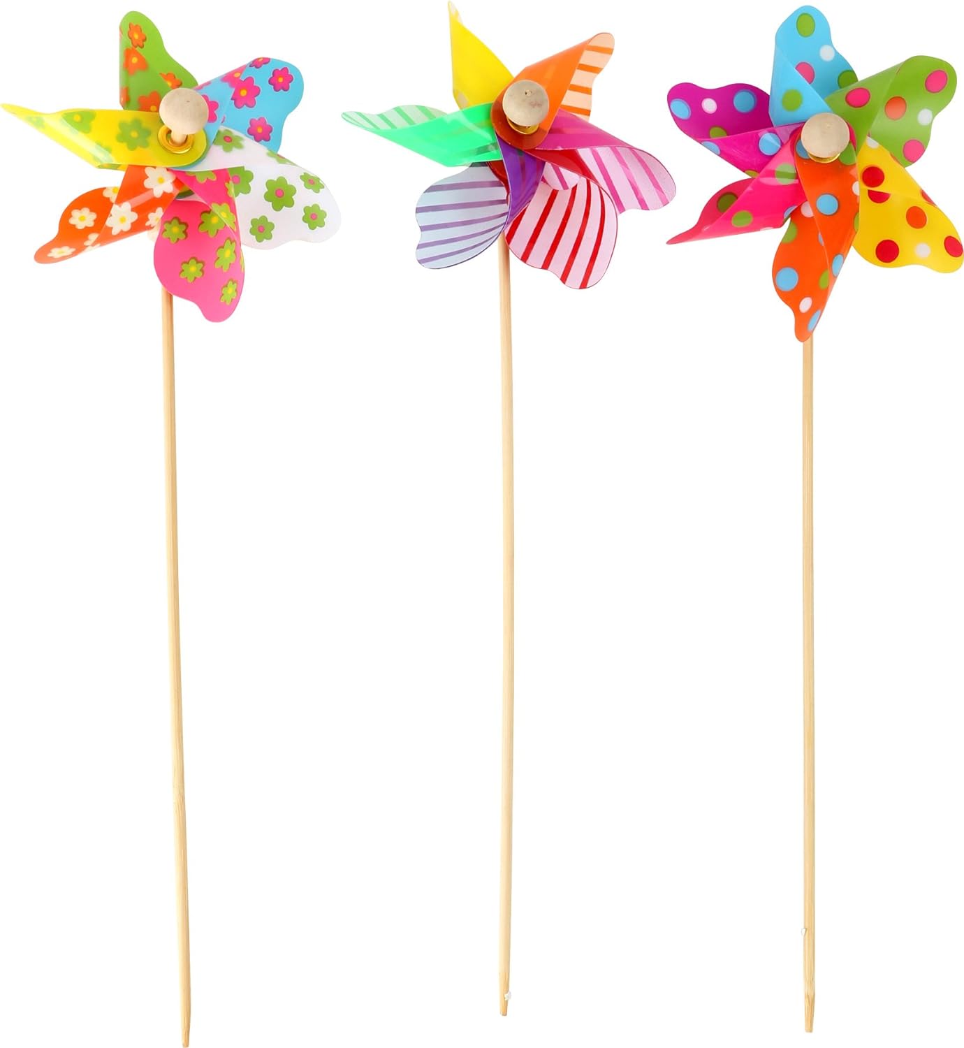 small foot Display Windmill Colourful Pack of 24, 1262