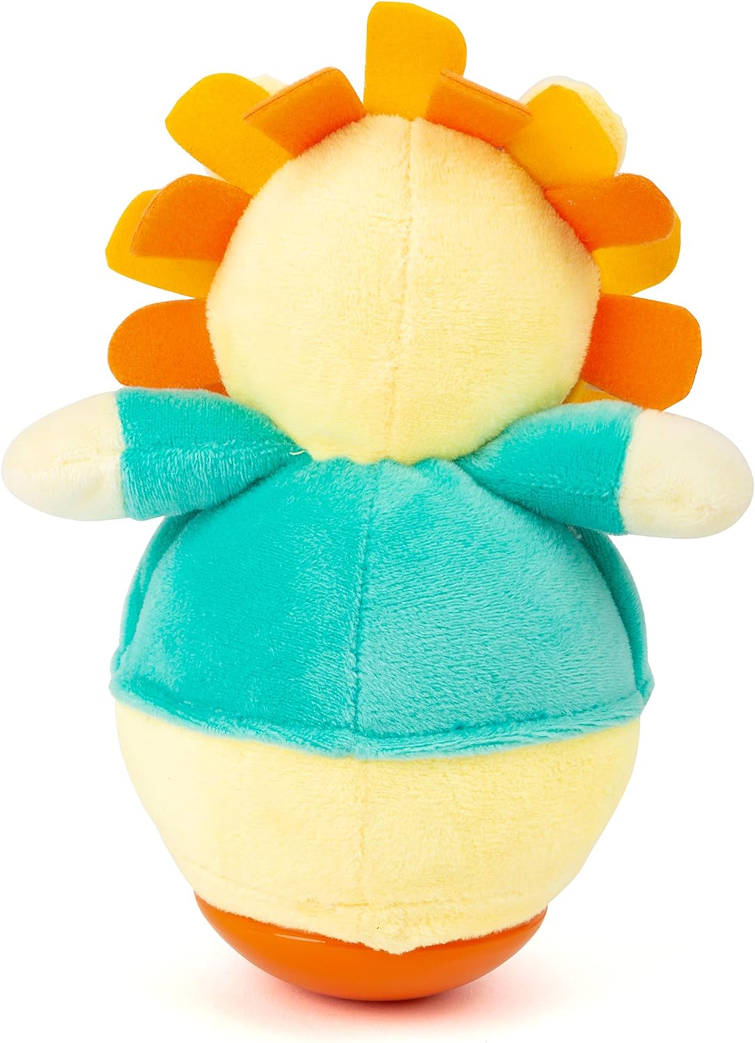 Small Foot 11426 Roly-Poly Lion, a Fun Stand-up Plush Animal for Grasping and Touching, Learning Toy, Multicolored
