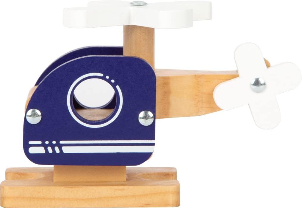 Small Foot Helicopter, Toy for Children, Made of FSC 100%-Certified Wood, for Ages 18+ Months. Prod. No. 12287, Multicolored