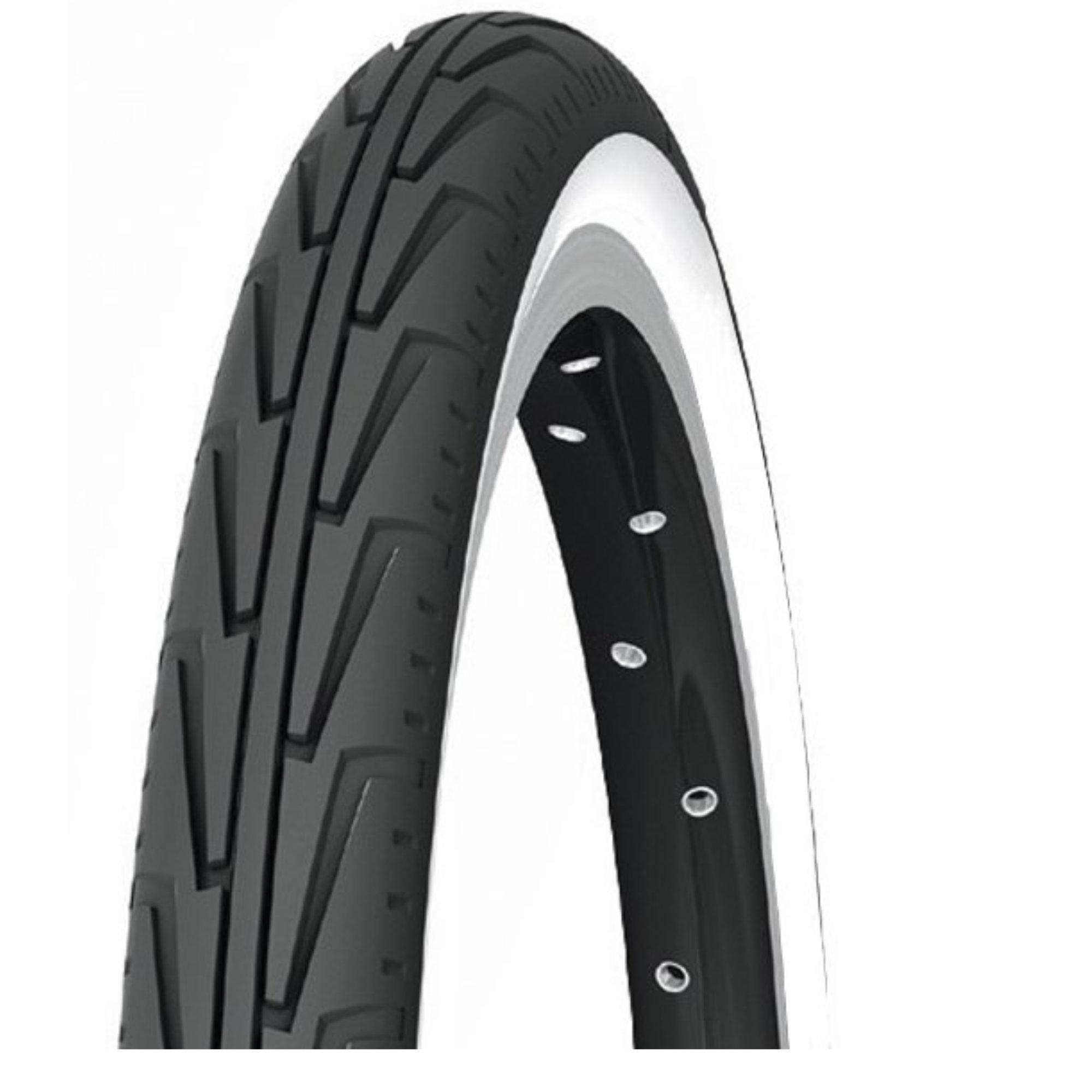 Michelin City'J FA003466038 Racing Bicycle Tyres 37-440 (500A Confort) Black/White