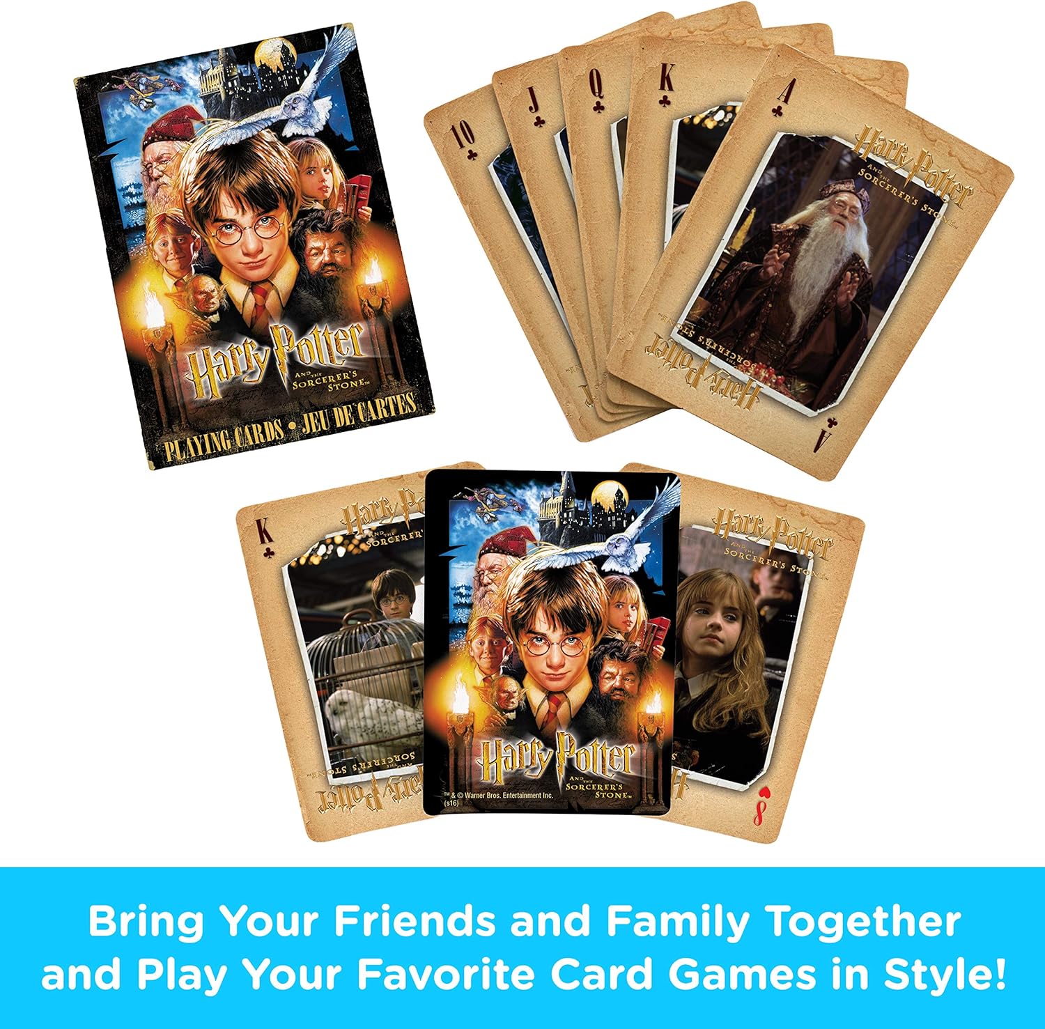 Aquarius Harry Potter Sorcerer's Stone Playing Cards