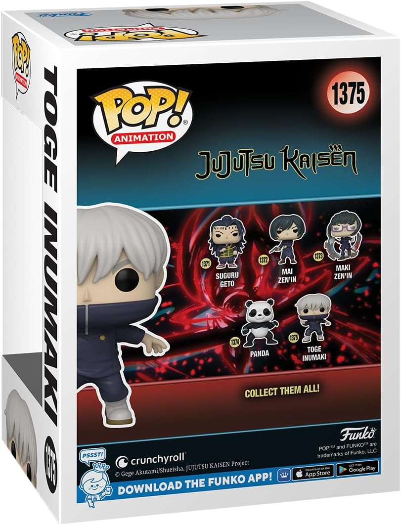 Funko POP! Animation: JJK - Toge Inumaki - 1/6 Odds for Rare Chase Variant - Jujutsu Kaisen - Collectable Vinyl Figure - Gift Idea - Official Merchandise - Toys for Kids & Adults - Anime Fans