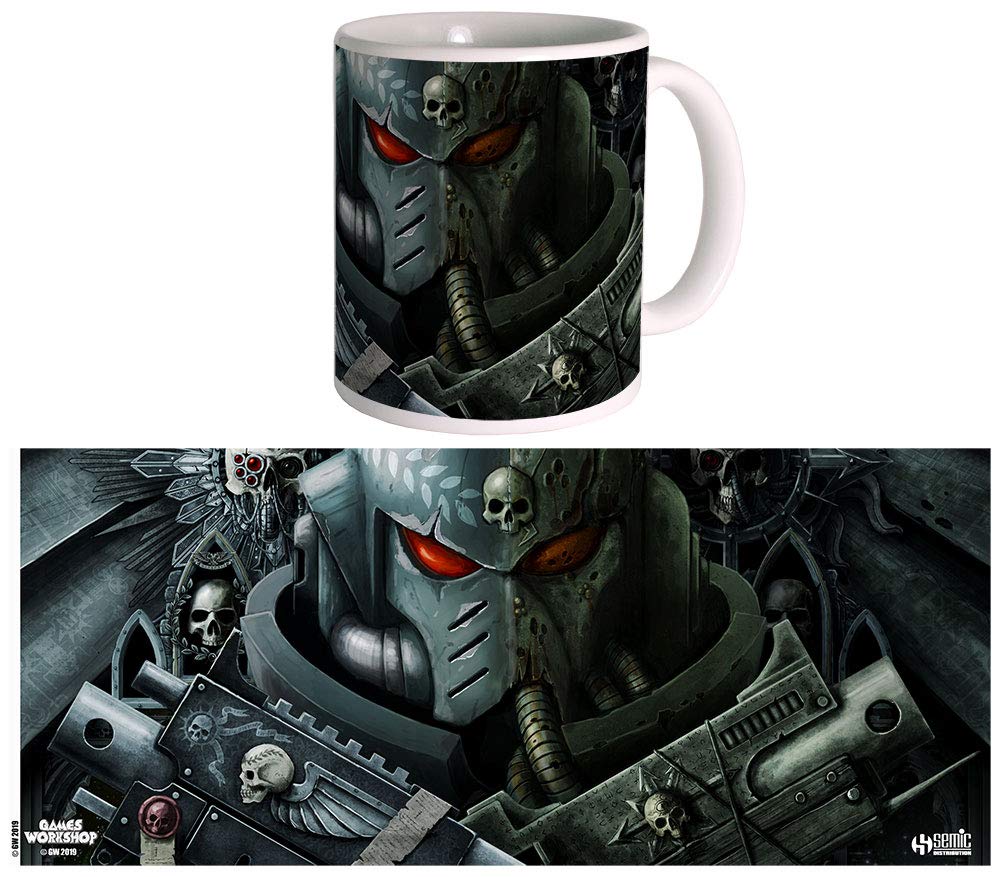 Semic Distribution 40000 Frontispiece-Warhammer Mug 40 K, WHK-M005, White