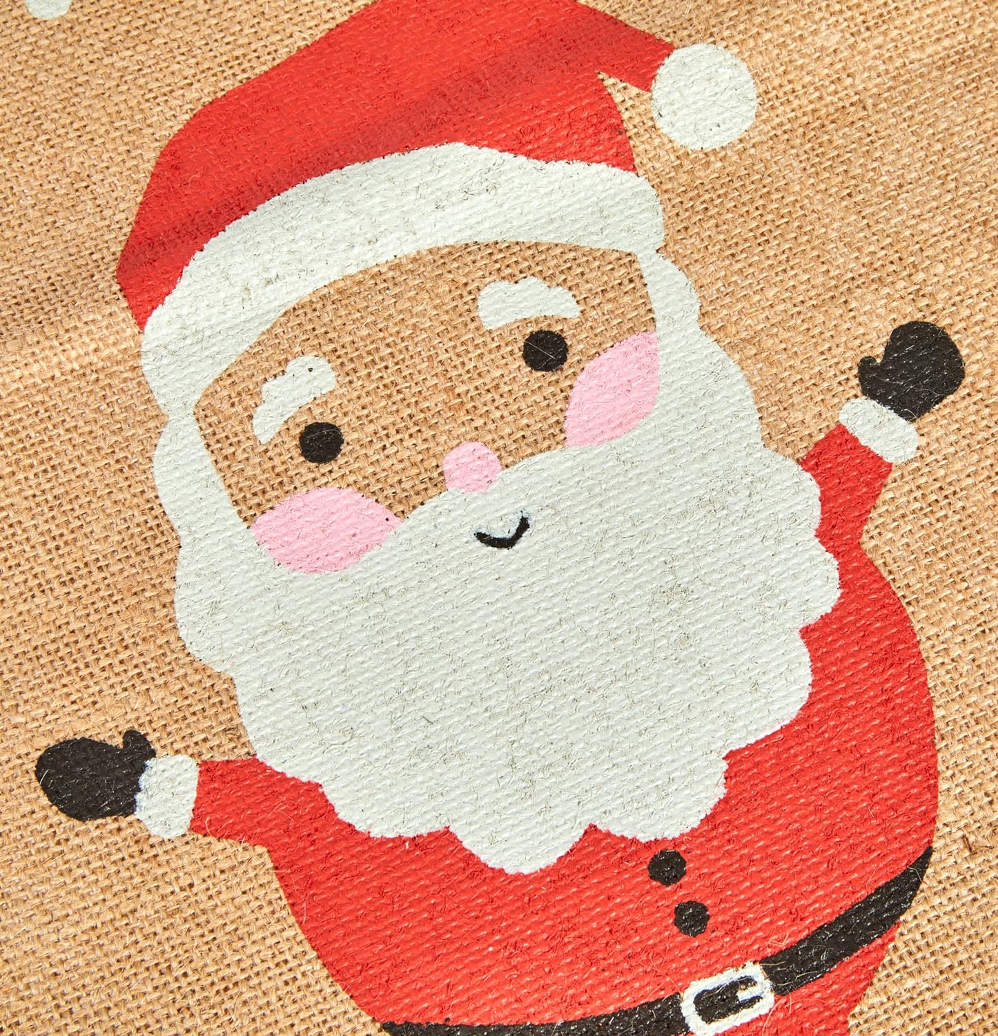 folia Nikolausbeutel mit Motiv Weihnachtsmann groB