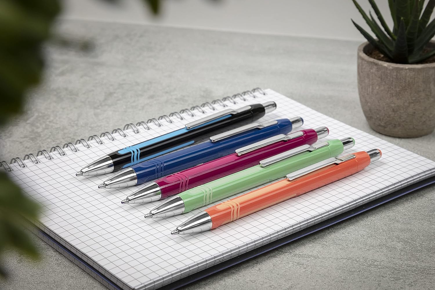 Schneider 138608 Epsilon Click-top Ballpoint Pen (Line Thickness XB, Indelible Ink Refill, Made in Germany) –Ink Colour: Blue Boysenberry