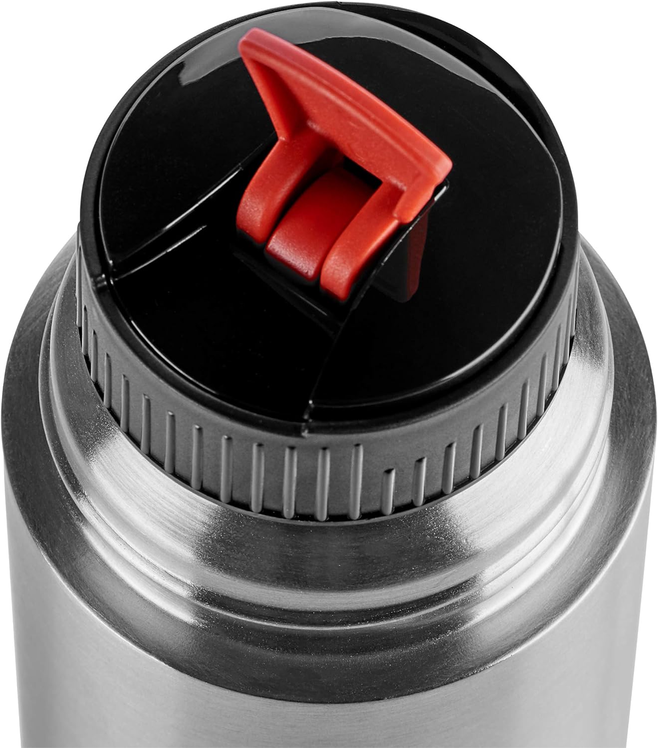 Emsa 509239 Mobility Safe Loc Pro closure, insulated flask. 1.0 litres, black/grey