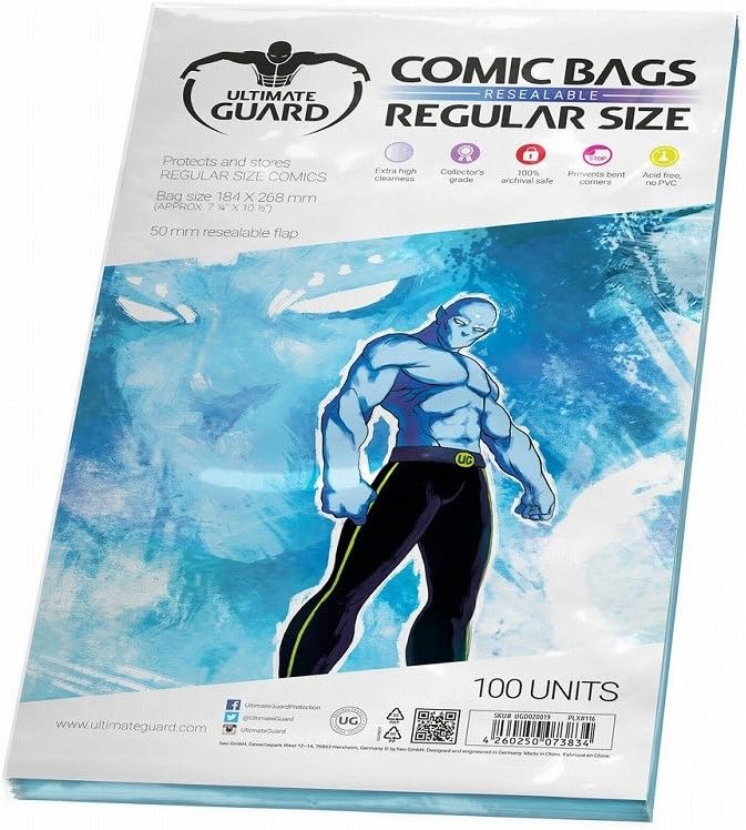 Ultimate Guard Comic Bags (Regular, Transparent