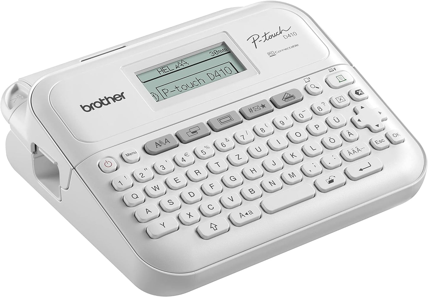 Brother PT-D410 Beschriftungsgerät für das Homeoffice und Büro (für 3, 5 bis 18 mm breite TZE-Schriftbänder, bis zu 20 mm/Sek. Druckgeschwindigkeit