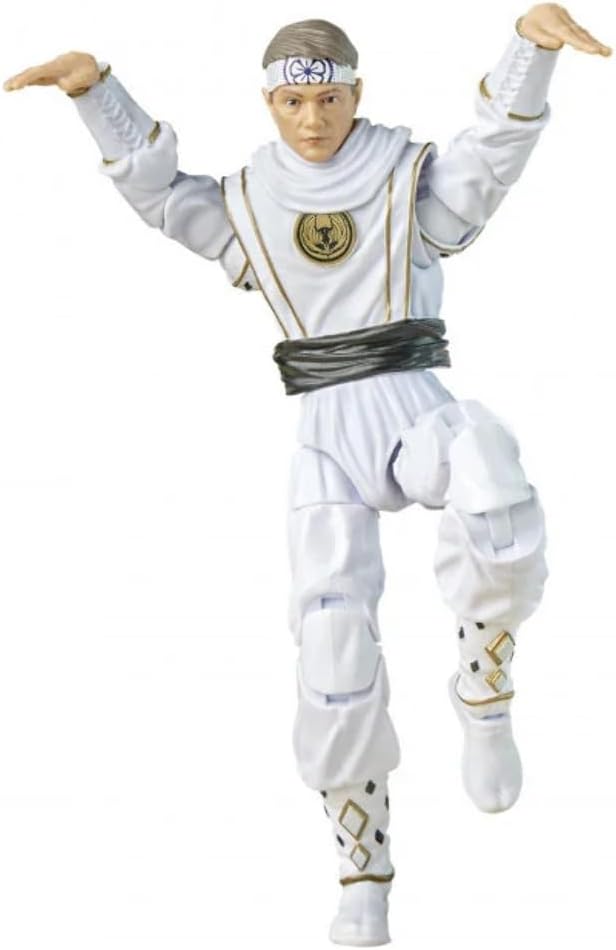 Hasbro Power Rangers x Cobra Kai Ligtning Collection Morphed Daniel LaRusso White Skull Ranger 6"