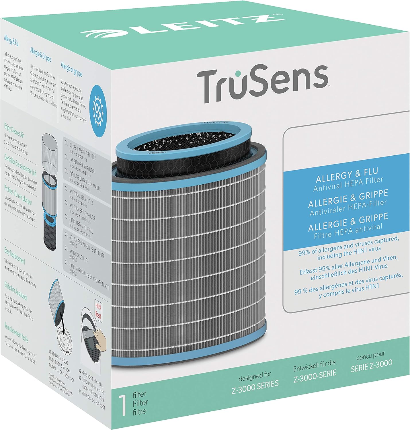 LEITZ TruSens ALLERGIE & GRIPPE HEPA-Filter fur Lu