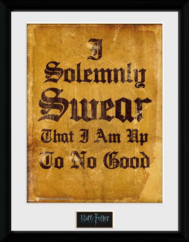 Harry Potter - Framed Print I Solemnly Swear x2