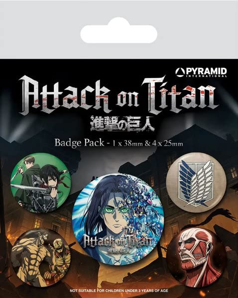 Attack On Titan S4 Badge Pack