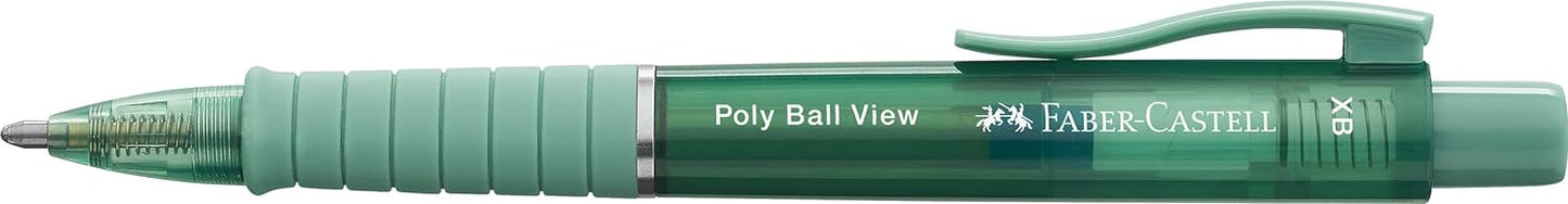 Faber-Castell Poly Ball View Ballpoint Pen - Green Lily