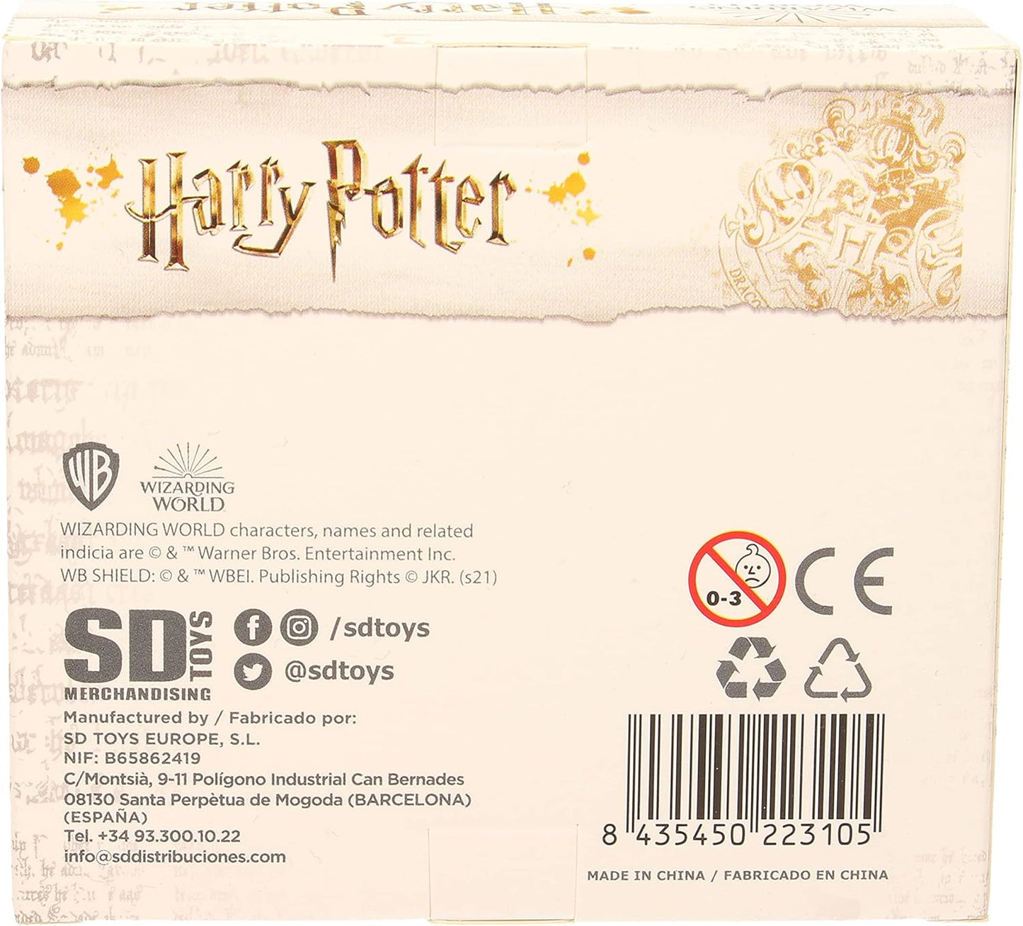 SD Toys Nimbus Red Coat Mini Figure Rubber Harry Potter Colour (SDTWRN22310