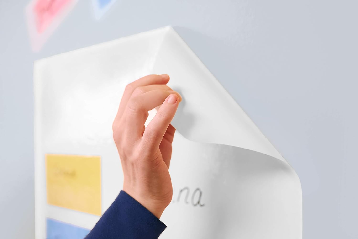 Legamaster Magic-Chart Paperchart Foil - static self-adhesive - white - 80x60cm - wipeable and rewritable - incl. 1 board marker - 25 foil sheets on a roll