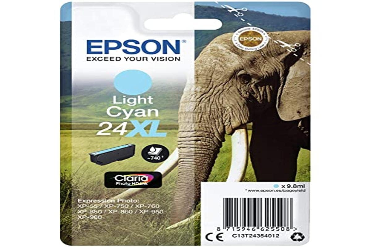Cartuccia Ciano-Chiaro 24Xl Elefan