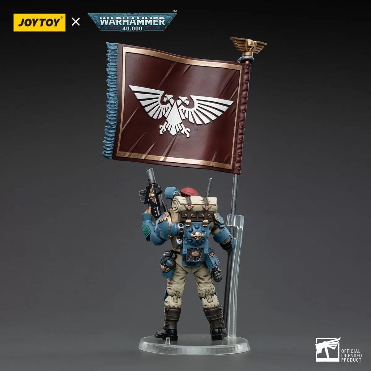 Bloomage Joytoy Tech - WH 40K - Astra Militarum Tempestus Sci Com Banner Bearer 1/18 Af