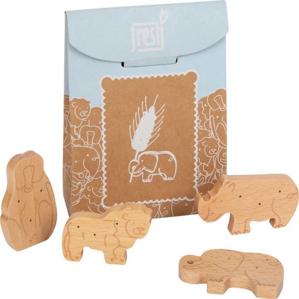 small foot Wooden Animal Cookies "fresh", play store & kitchen accessory, role playing toys for ages 3+ years, 12353
