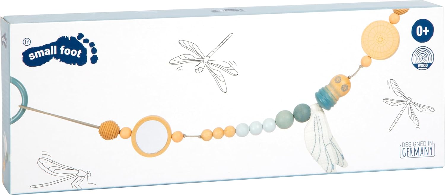 small foot Chain Seaside Made of Wood, Toy for Baby pram, Infant Carrier, and Crib, 12394 Pram chain