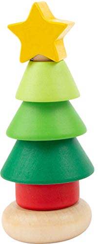 Small Foot - Small Foot - Houten Stapeltoren Kerstfiguur