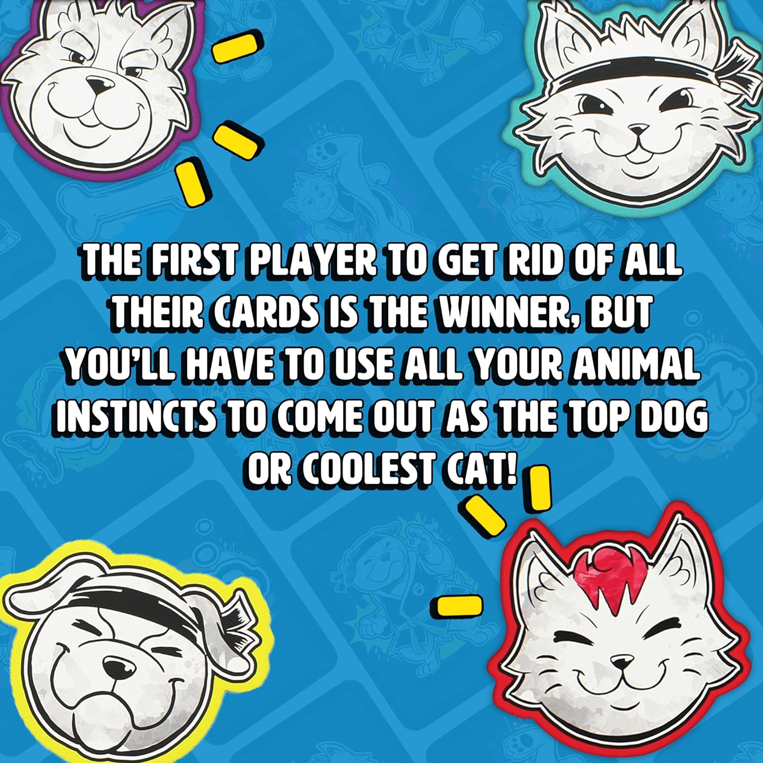 Ginger Fox Karate Cats & Kung Fu Dogs Family Action Card Game for Kids and Adults to Play at Family Gatherings and Fun Nights in with Friends and Children and Grown Ups Who Can All Play