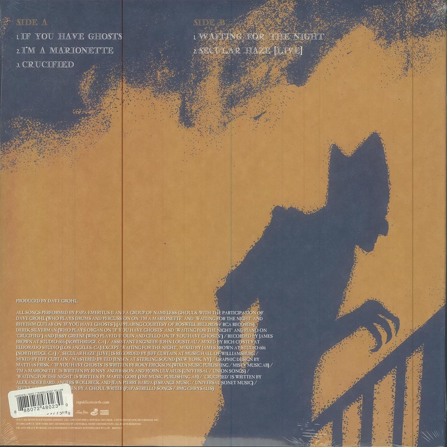 If You Have Ghost (Translucent Yellow Vinyl) (Indies)-GHOST