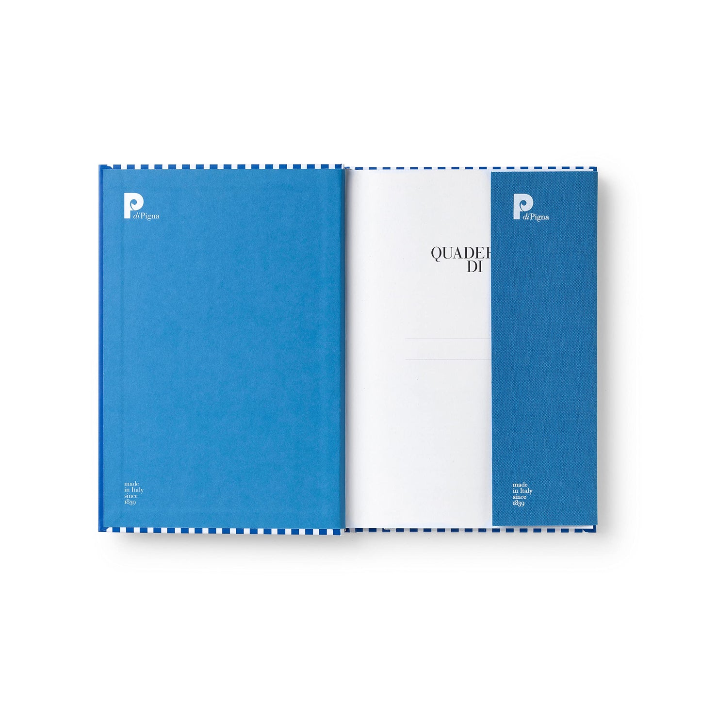 Bella Copia Blue Midsized Blank Notebook