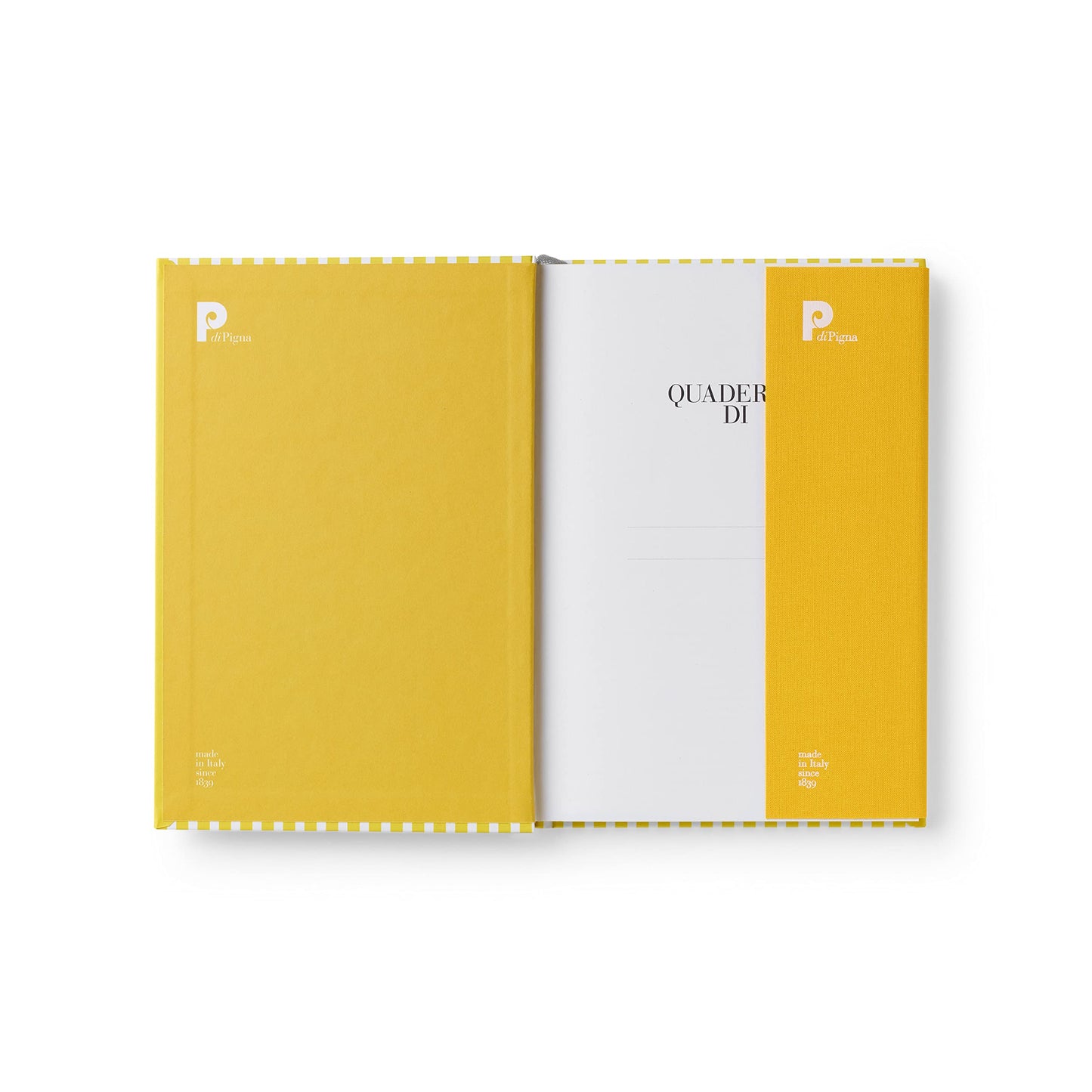 Bella Copia Yellow Midsized Blank Notebook