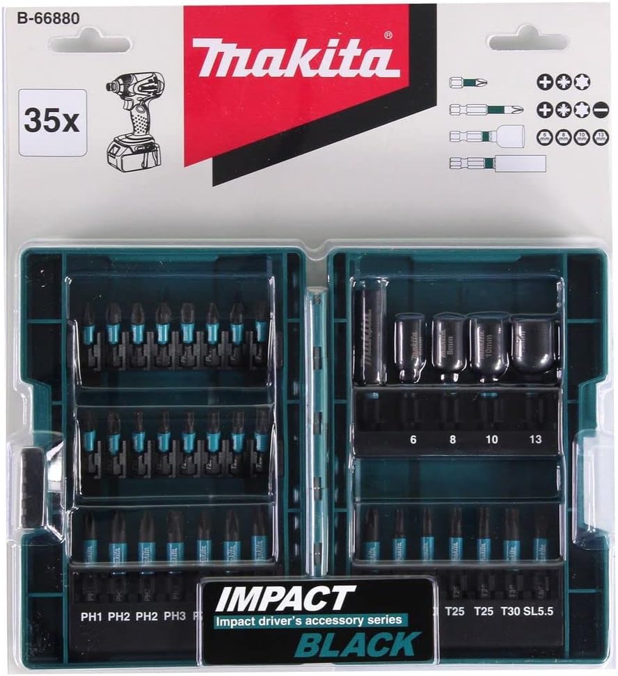 Makita B-66880 35 Piece Impact Black Set